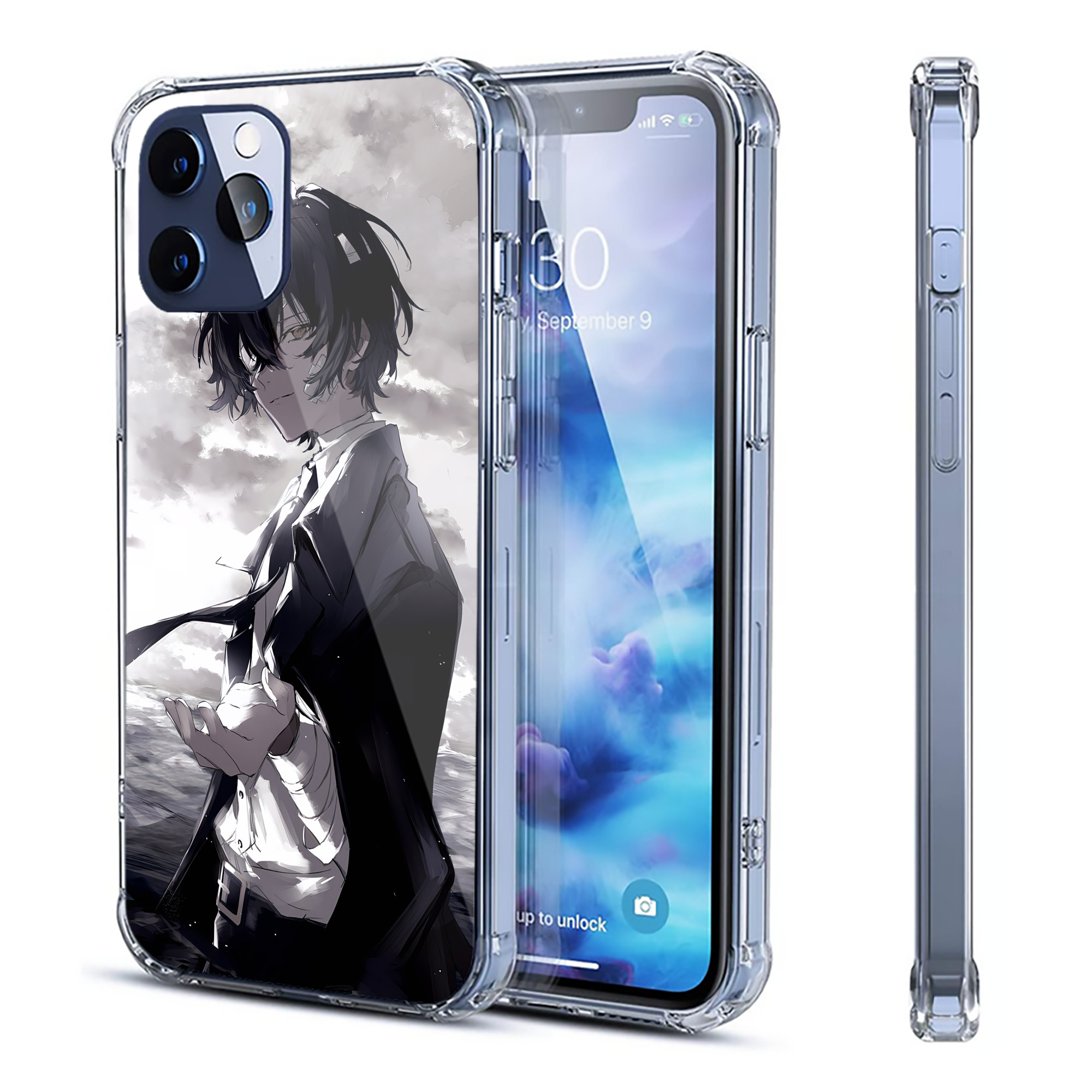 （画像用） 文豪ストレイドッグス Bungo Stray Dogs 【iPhone 12シリーズ対応】透明スマホケース（クリアソフトケース）